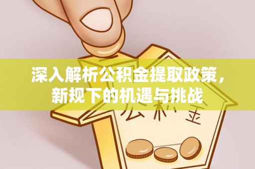 凤庆深入解析公积金提取政策，新规下的机遇与挑战