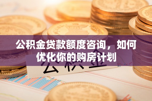 凤庆公积金贷款额度咨询，如何优化你的购房计划