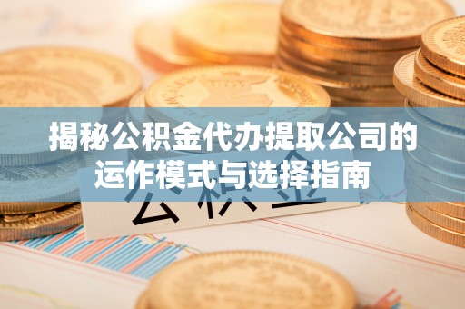 凤庆揭秘公积金代办提取公司的运作模式与选择指南