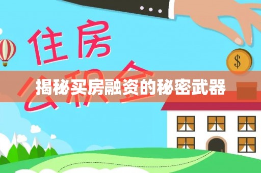凤庆揭秘买房融资的秘密武器