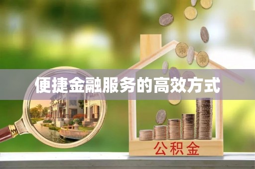 凤庆便捷金融服务的高效方式