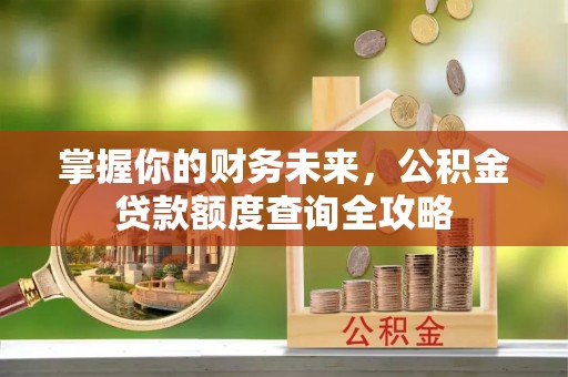 凤庆掌握你的财务未来，公积金贷款额度查询全攻略