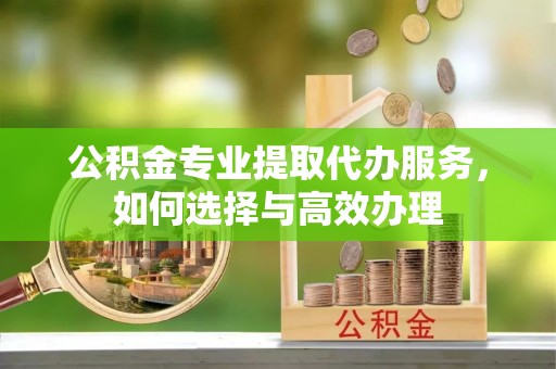 凤庆公积金专业提取代办服务，如何选择与高效办理